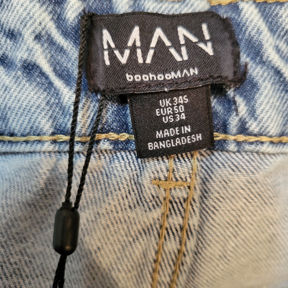 Boohooman Men's Tapered Fit Jeans - Picture 3 of 7